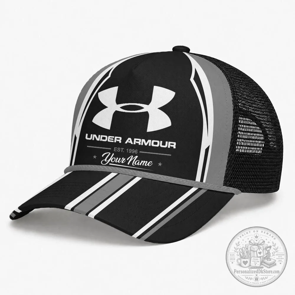 Under Armour Custom Name Orange and Black Trucker Cap and Neck Gaiter Set 18 Under Armour Custom Name Orange and Black Trucker Cap and Neck Gaiter Set