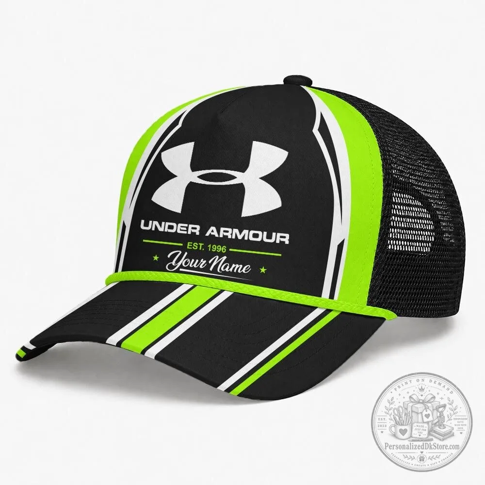 Under Armour Custom Name Orange and Black Trucker Cap and Neck Gaiter Set 19 Under Armour Custom Name Orange and Black Trucker Cap and Neck Gaiter Set
