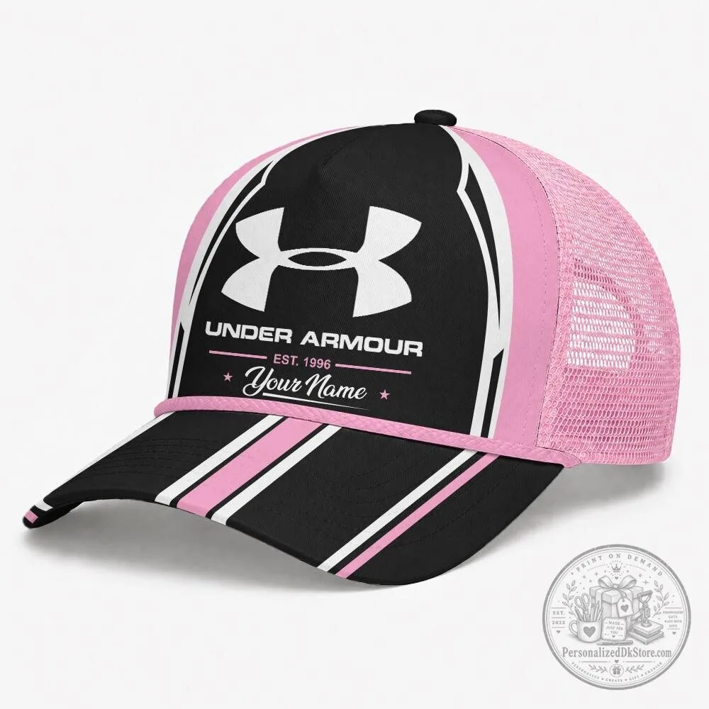 Under Armour Custom Name Orange and Black Trucker Cap and Neck Gaiter Set 23 Under Armour Custom Name Orange and Black Trucker Cap and Neck Gaiter Set