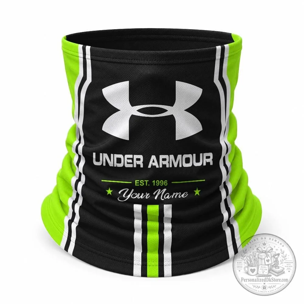 Under Armour Custom Name Orange and Black Trucker Cap and Neck Gaiter Set 25 Under Armour Custom Name Orange and Black Trucker Cap and Neck Gaiter Set