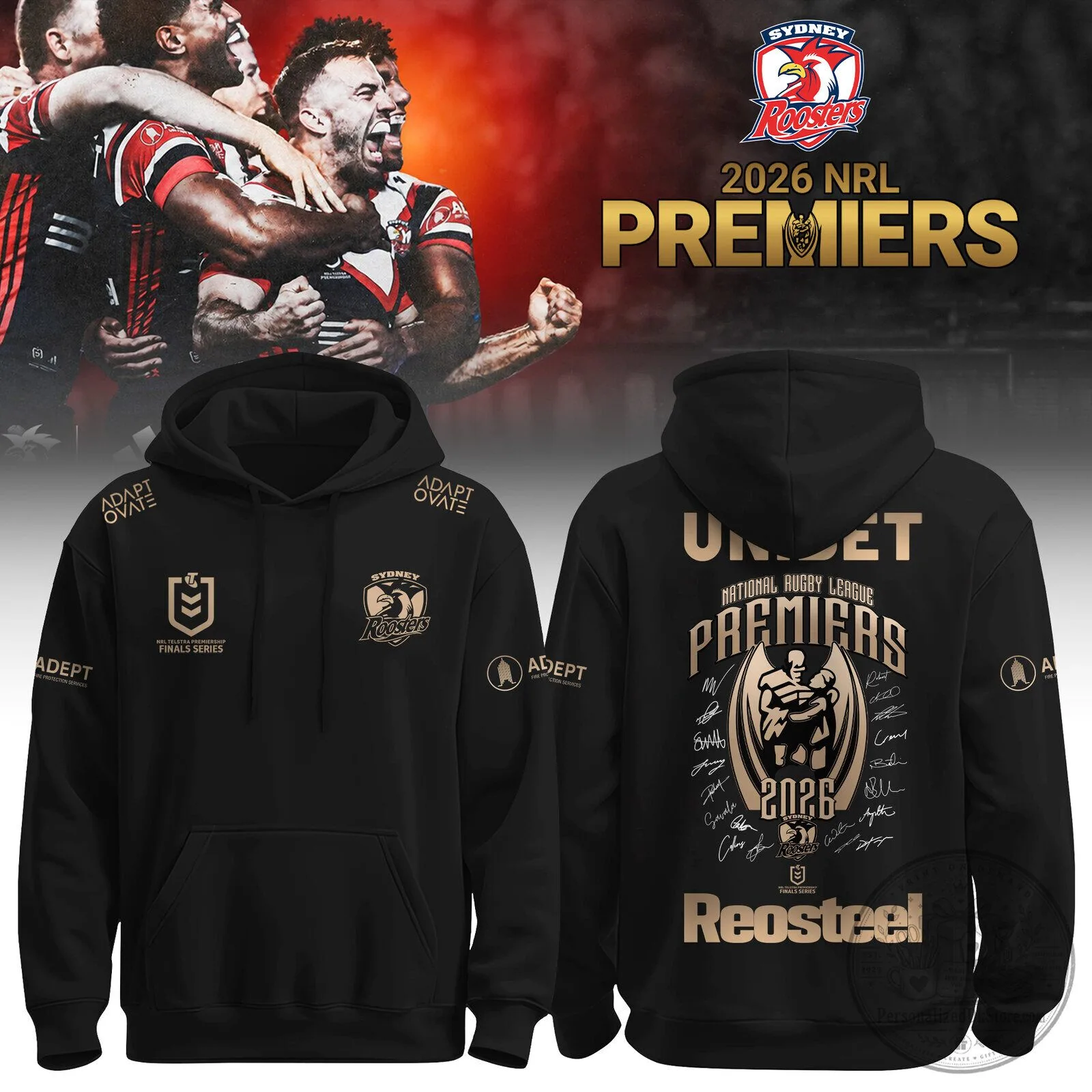 Sydney Roosters 2026 National Rugby League Premiers Championship Hoodie