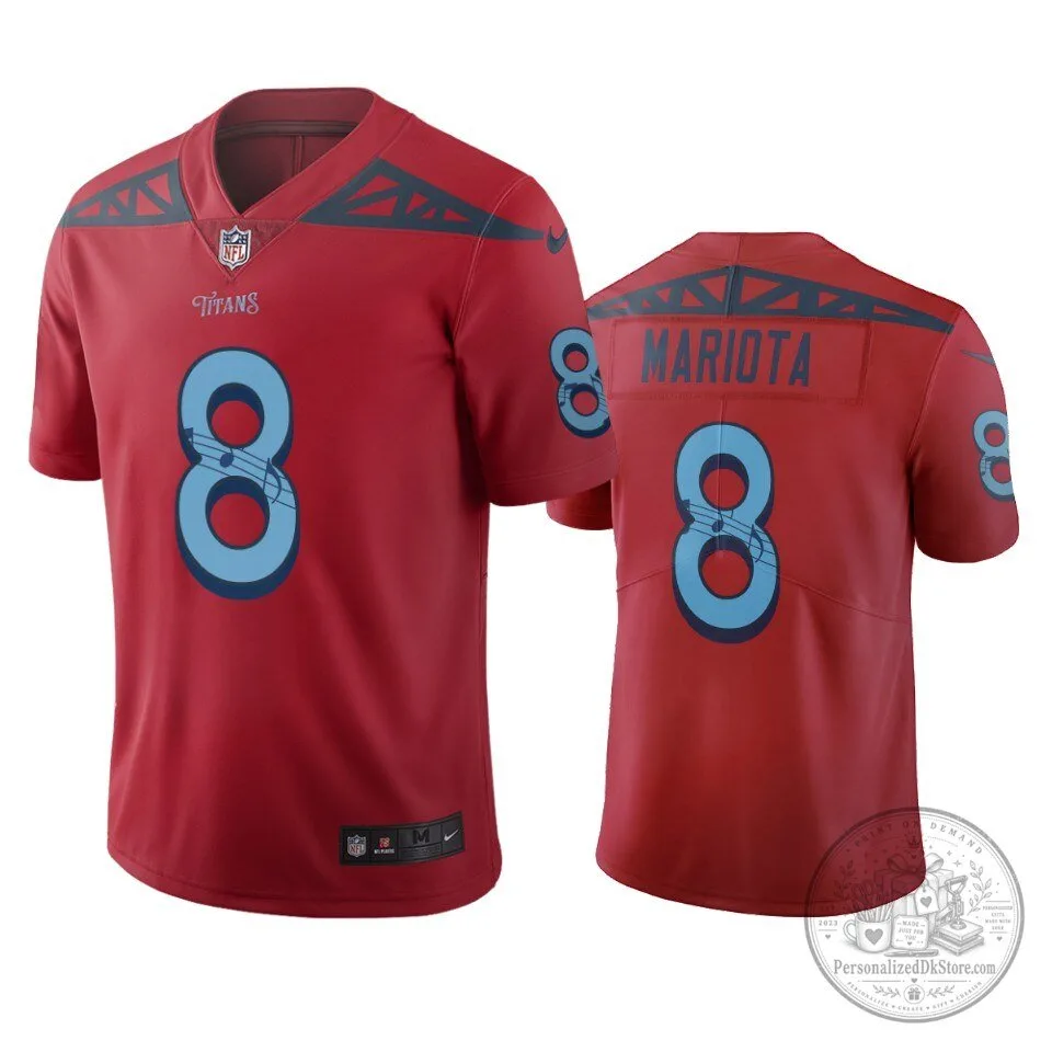 Marcus Mariota Tennessee Titans Red Football Jersey