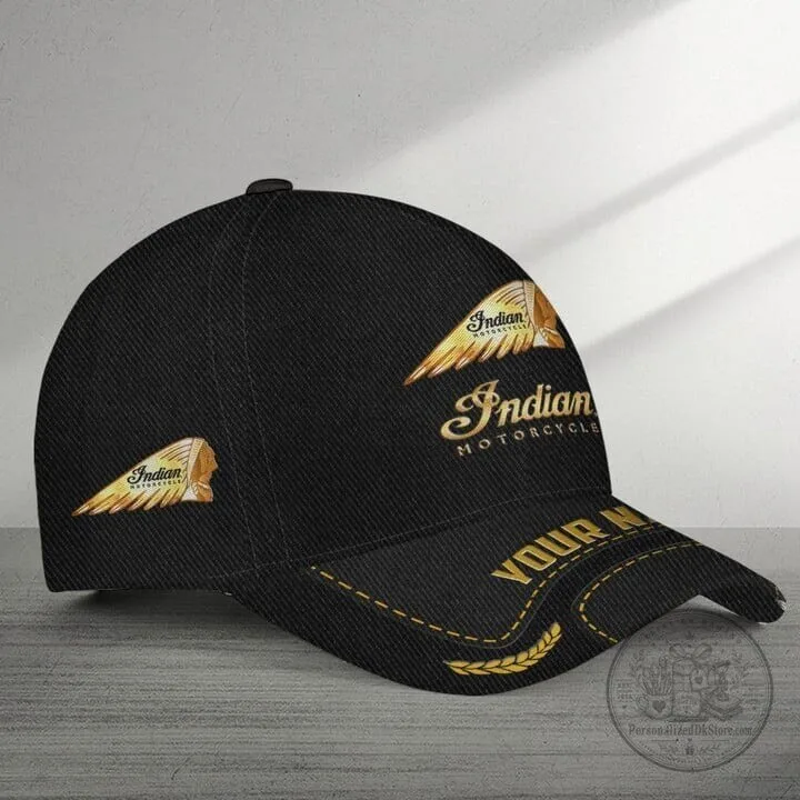 Indian Motorcycle Personalized Name Black Baseball Cap Hat 8 Indian Motorcycle Personalized Name Black Baseball Cap Hat