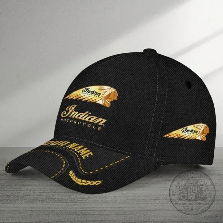 Indian Motorcycle Personalized Name Black Baseball Cap Hat 9 Indian Motorcycle Personalized Name Black Baseball Cap Hat