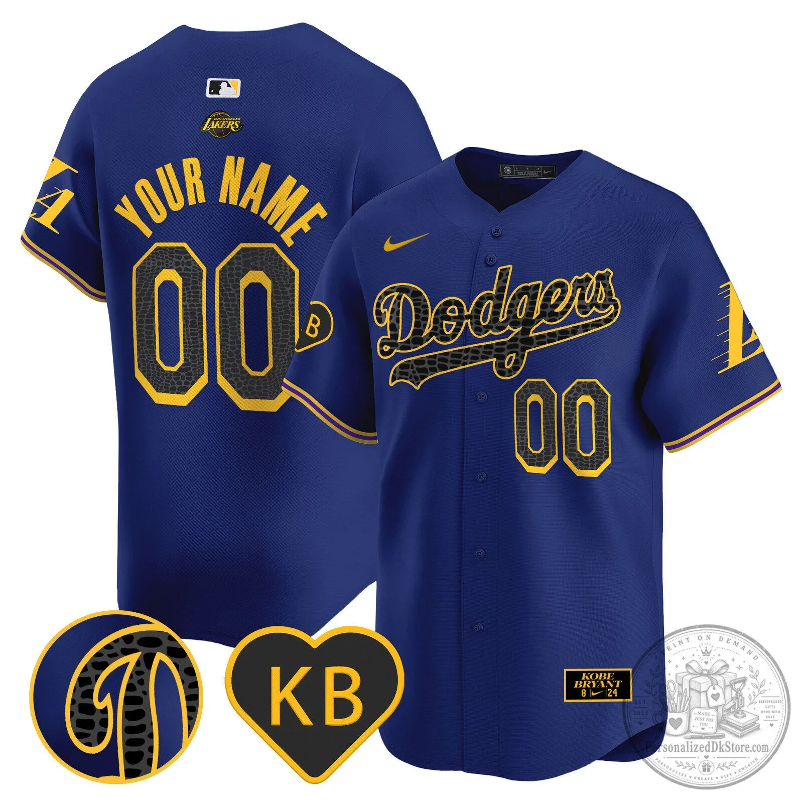 Los Angeles Dodgers Kobe Bryant Mamba Vapor Premier Limited Baseball Jersey 8 Los Angeles Dodgers Kobe Bryant Mamba Vapor Premier Limited Baseball Jersey