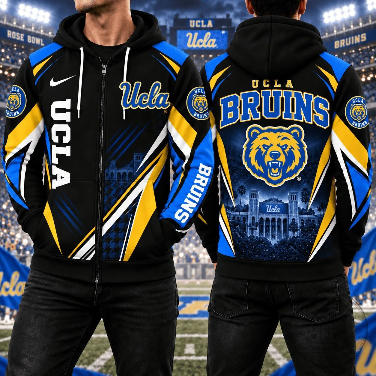 UCLA Bruins Premium Game Day Full-Zip Hoodie