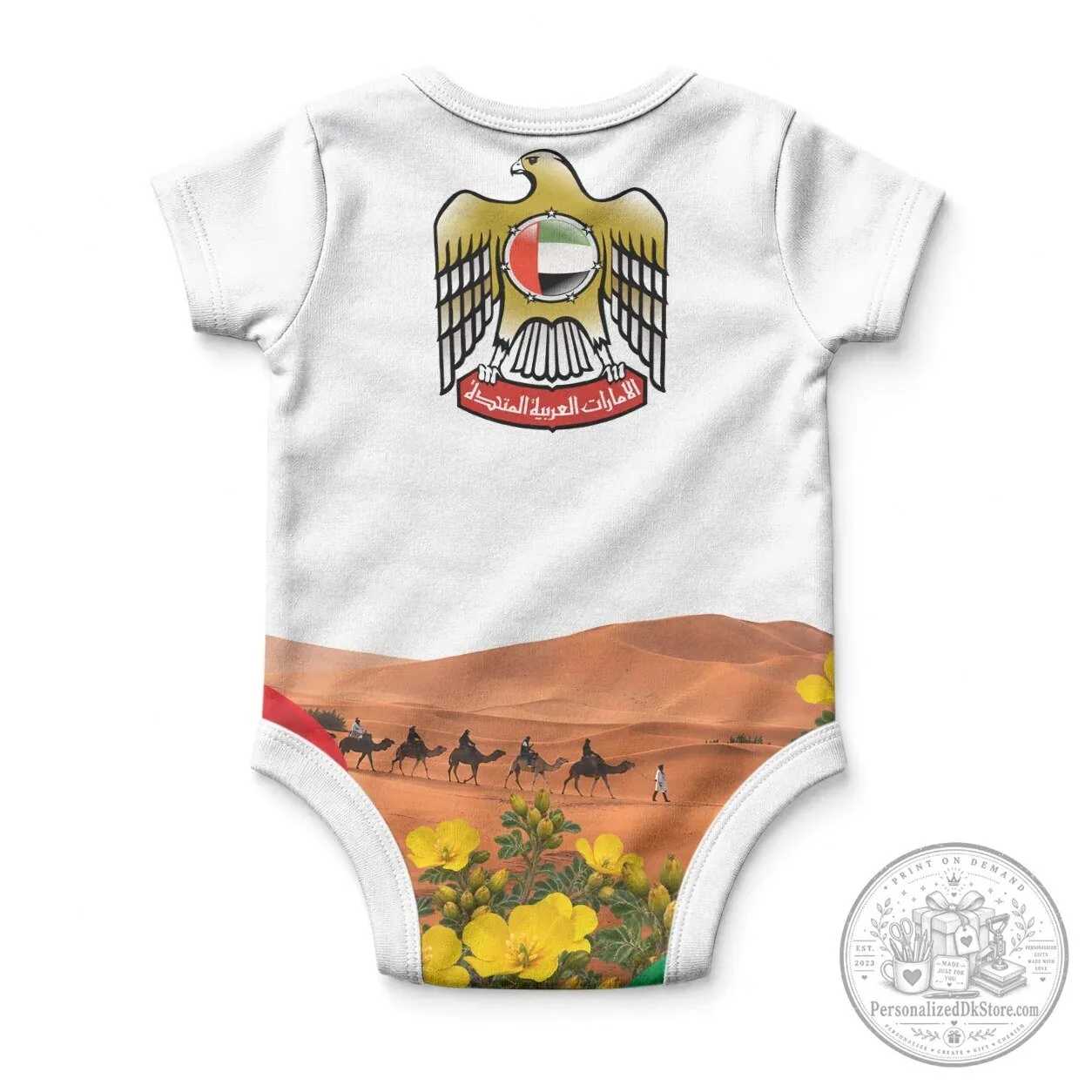 United Arab Emirates National Day Falcon Burj Khalifa Baby Bodysuit 5 United Arab Emirates National Day Falcon Burj Khalifa Baby Bodysuit
