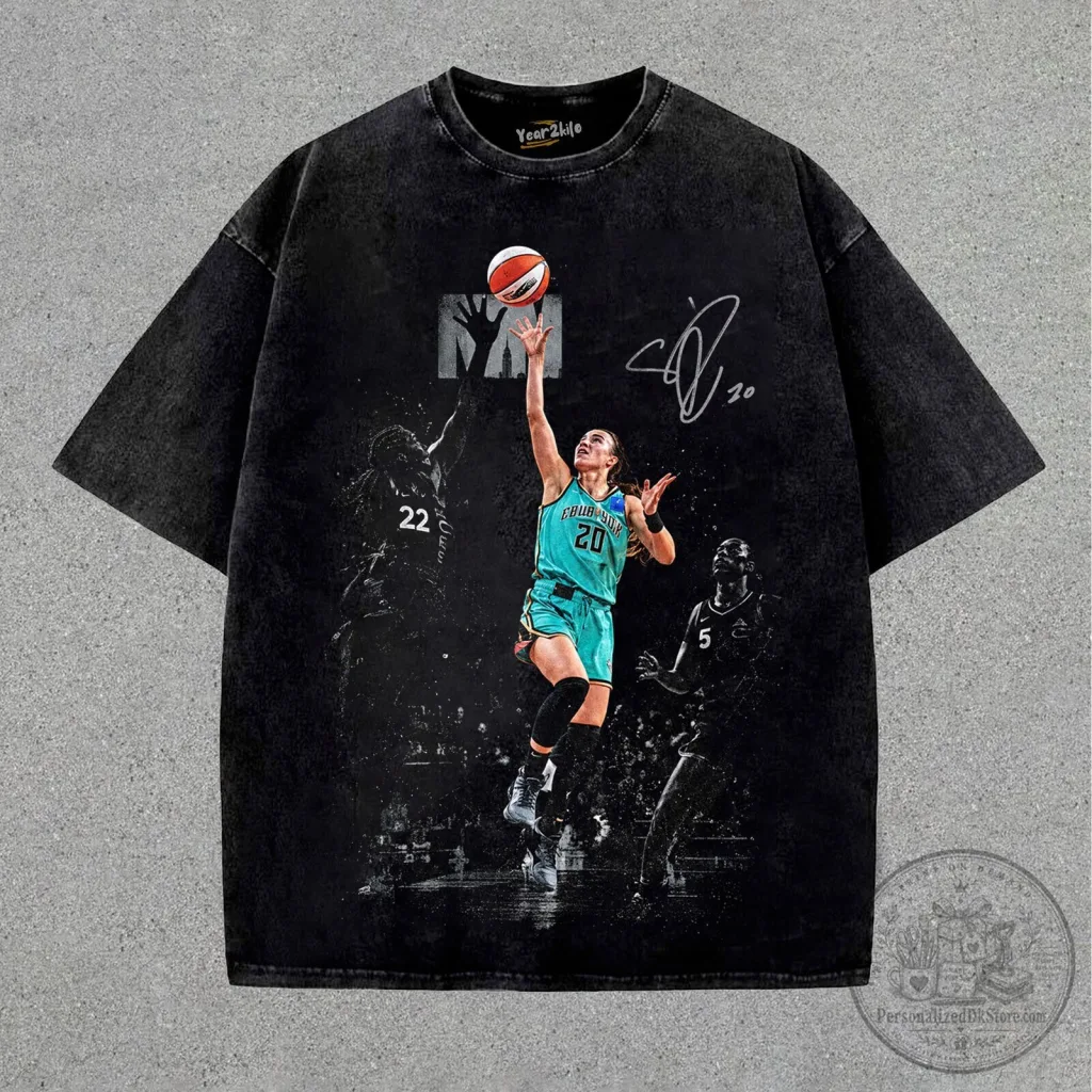 Sabrina Ionescu Vintage Basketball Player Graphic T-Shirt Sabrina Ionescu Vintage Basketball Player Graphic T-Shirt