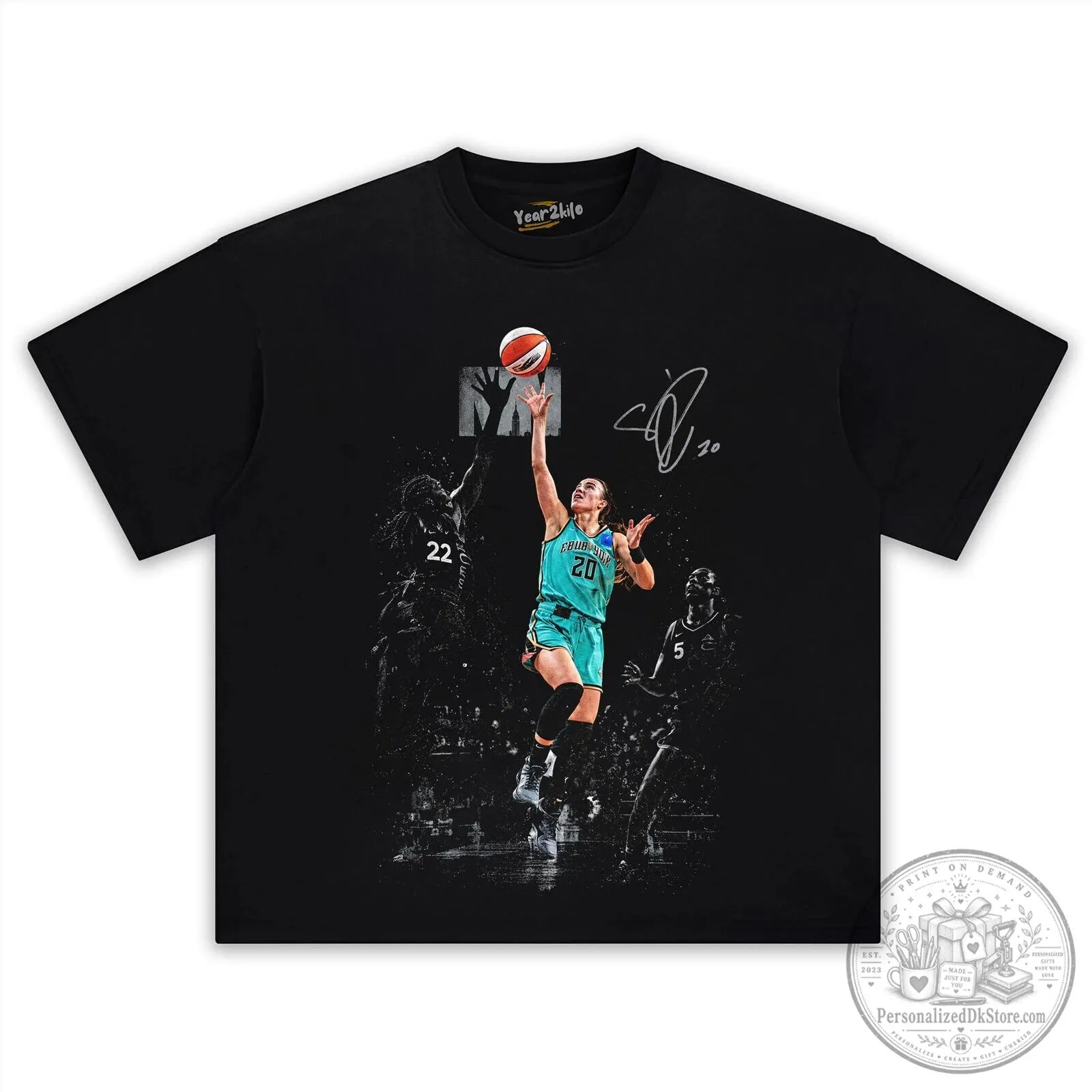 Sabrina Ionescu Vintage Basketball Player Graphic T-Shirt 9 Sabrina Ionescu Vintage Basketball Player Graphic T-Shirt