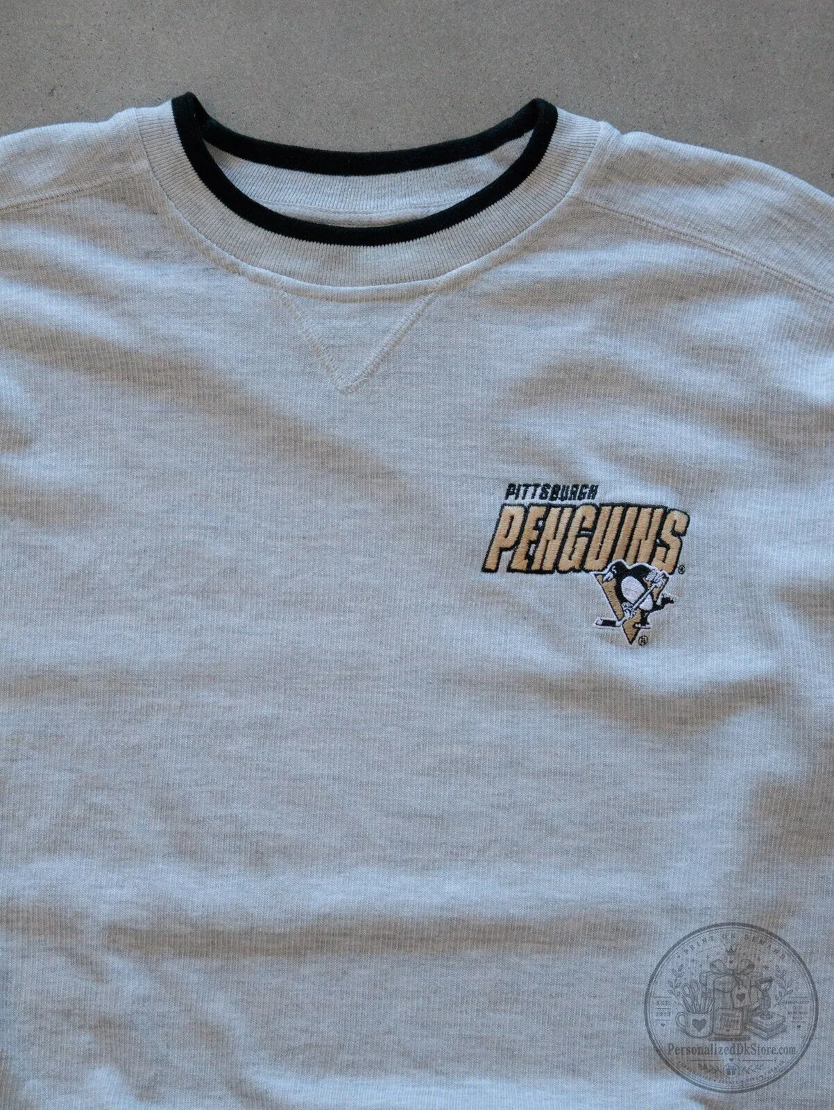 Pittsburgh Penguins Vintage Grey Lee Sport Crewneck Sweatshirt 4 Pittsburgh Penguins Vintage Grey Lee Sport Crewneck Sweatshirt
