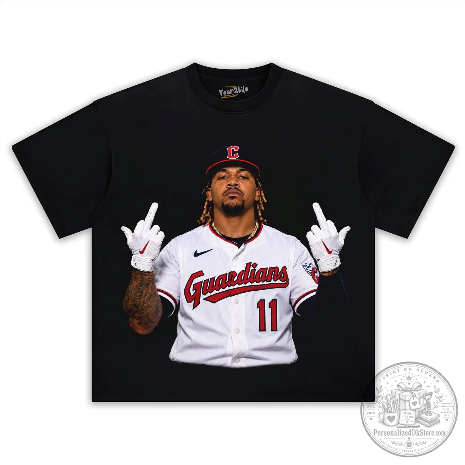 José Ramírez Cleveland Guardians Baseball Player Graphic Print Washed T-Shirt 9 José Ramírez Cleveland Guardians Baseball Player Graphic Print Washed T-Shirt