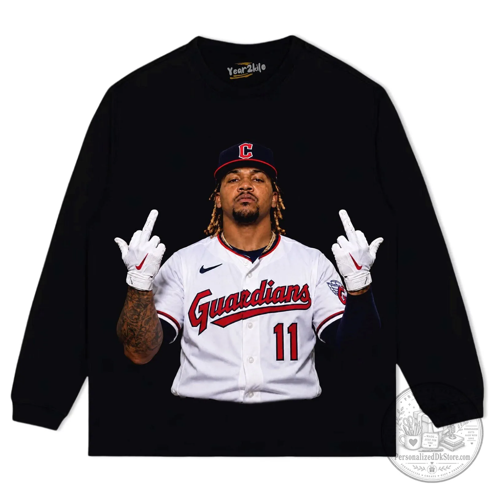 José Ramírez Cleveland Guardians Baseball Player Graphic Print Washed T-Shirt 13 José Ramírez Cleveland Guardians Baseball Player Graphic Print Washed T-Shirt