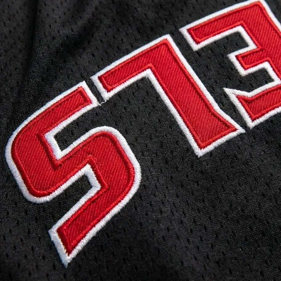 UNLV Rebels Men's Black Mesh Basketball Shorts with Red and White Trim 5 unlv rebels men s black mesh basketball shorts with red and white trim gallery 2