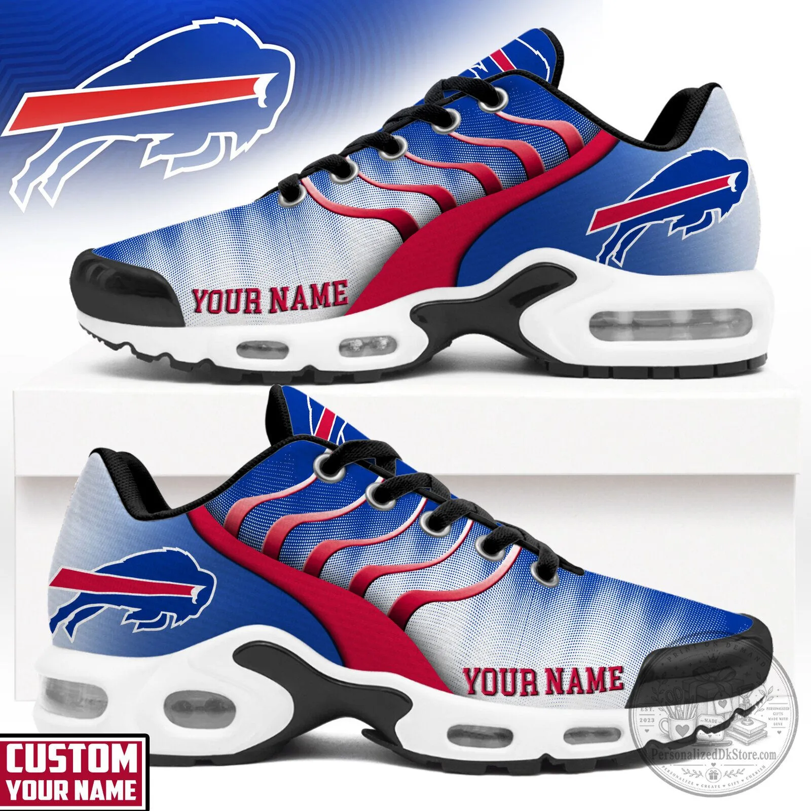 Buffalo Bills NFL Custom Name Air Max Running Shoes