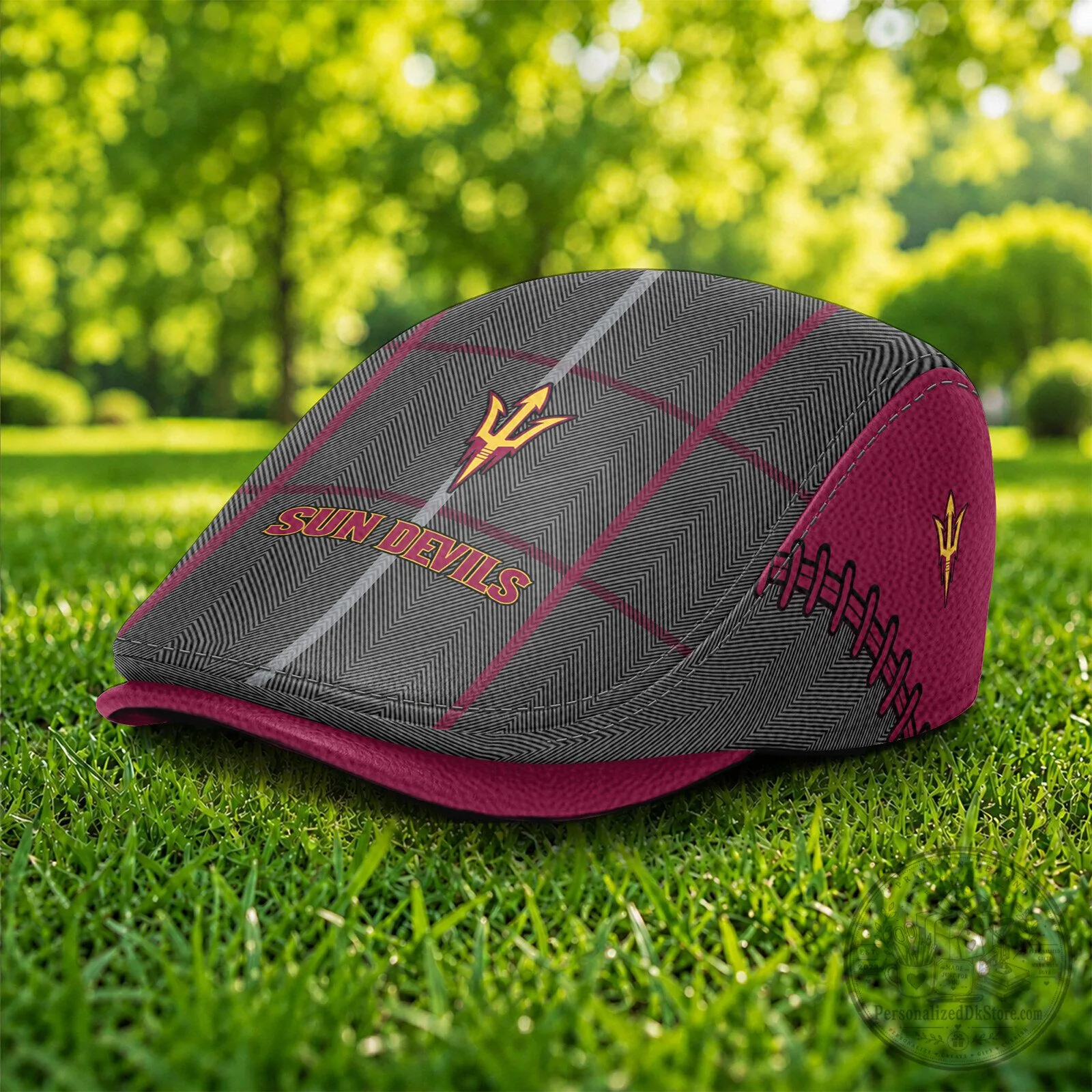Arizona State Sun Devils Plaid Flat Cap 4 Arizona State Sun Devils Plaid Flat Cap