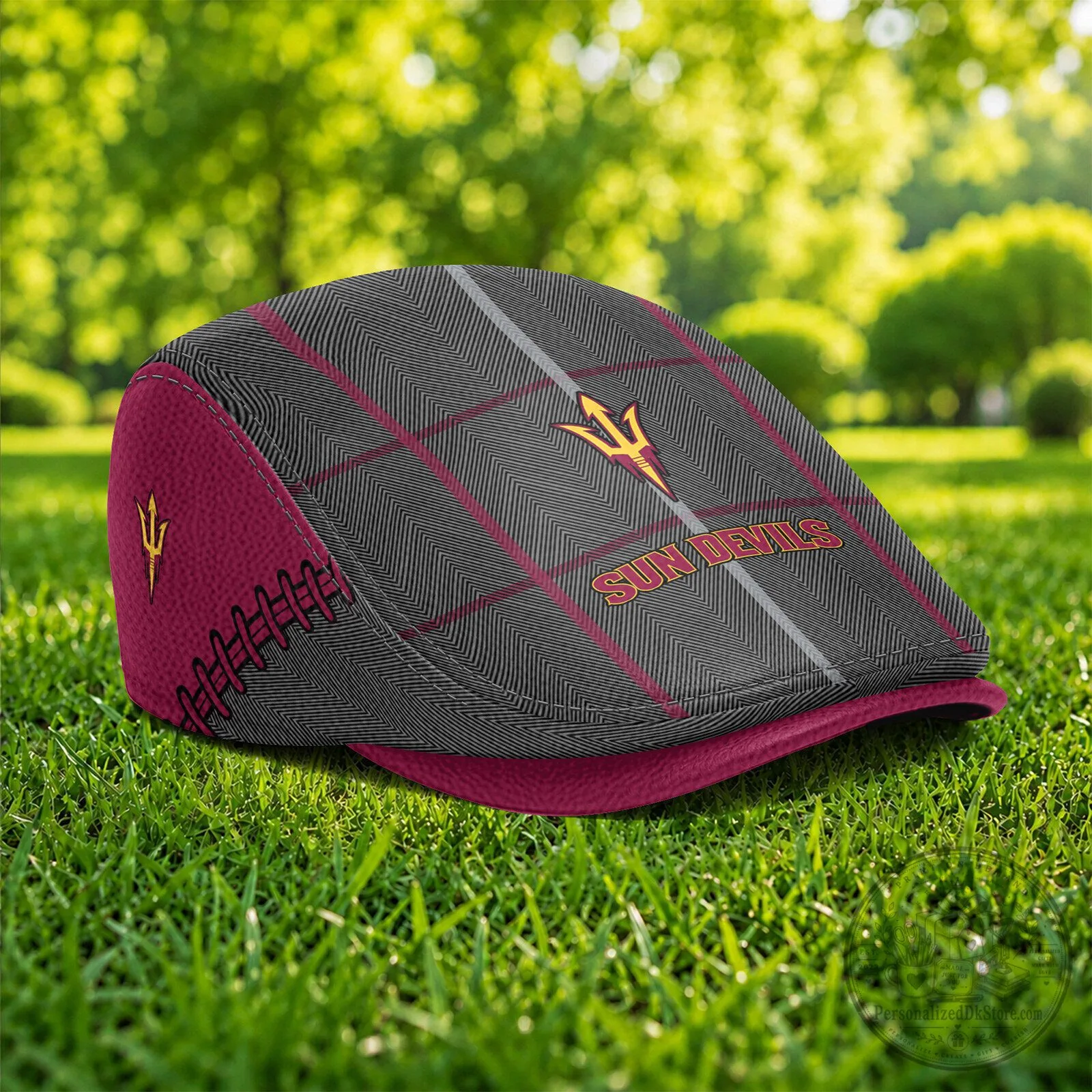 Arizona State Sun Devils Plaid Flat Cap 5 Arizona State Sun Devils Plaid Flat Cap