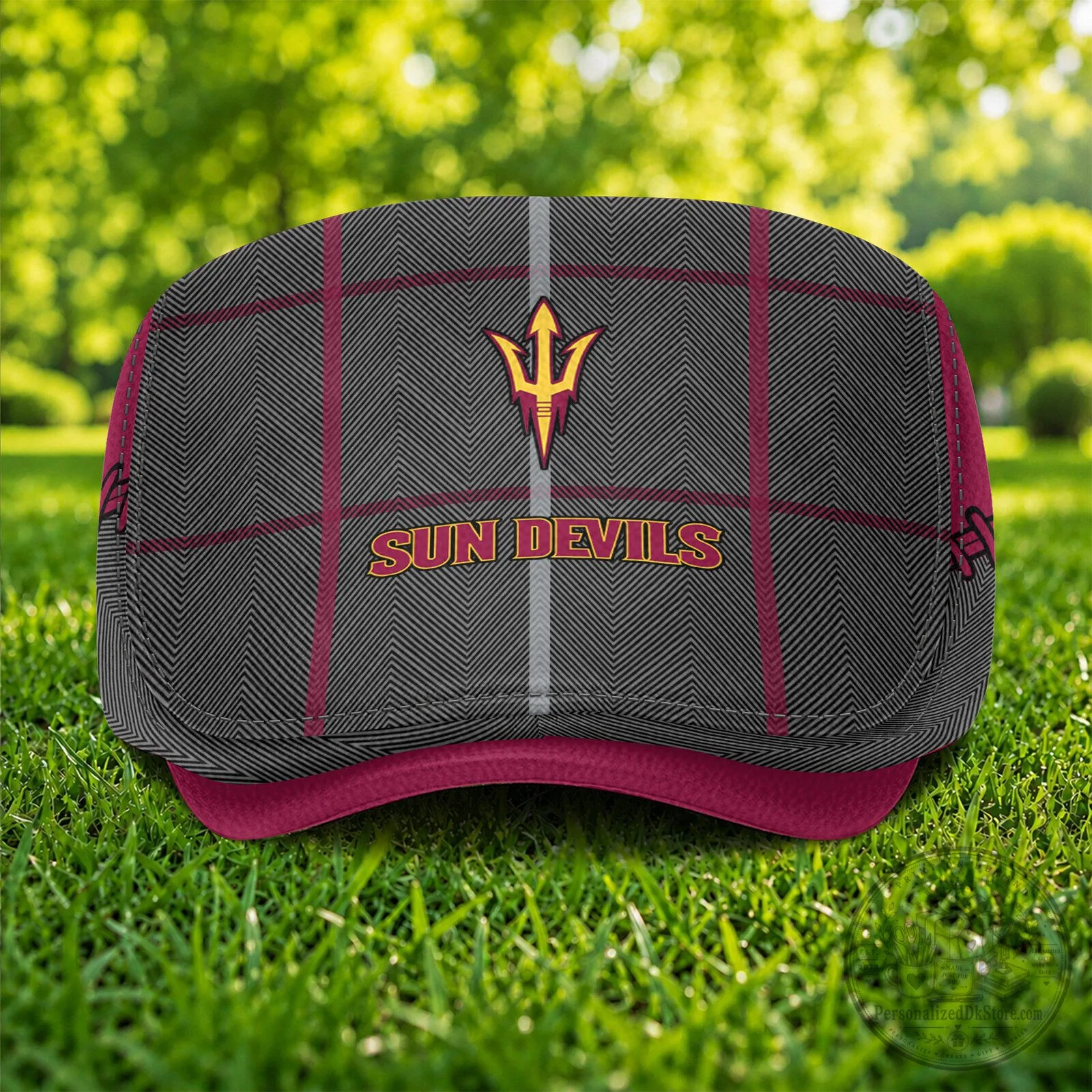 Arizona State Sun Devils Plaid Flat Cap 6 Arizona State Sun Devils Plaid Flat Cap