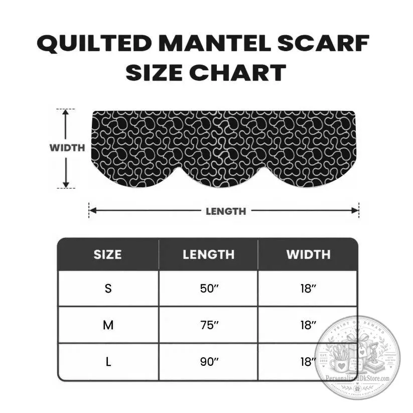Midnight Forest Charm Quilted Mantel Scarf 5 Midnight Forest Charm Quilted Mantel Scarf