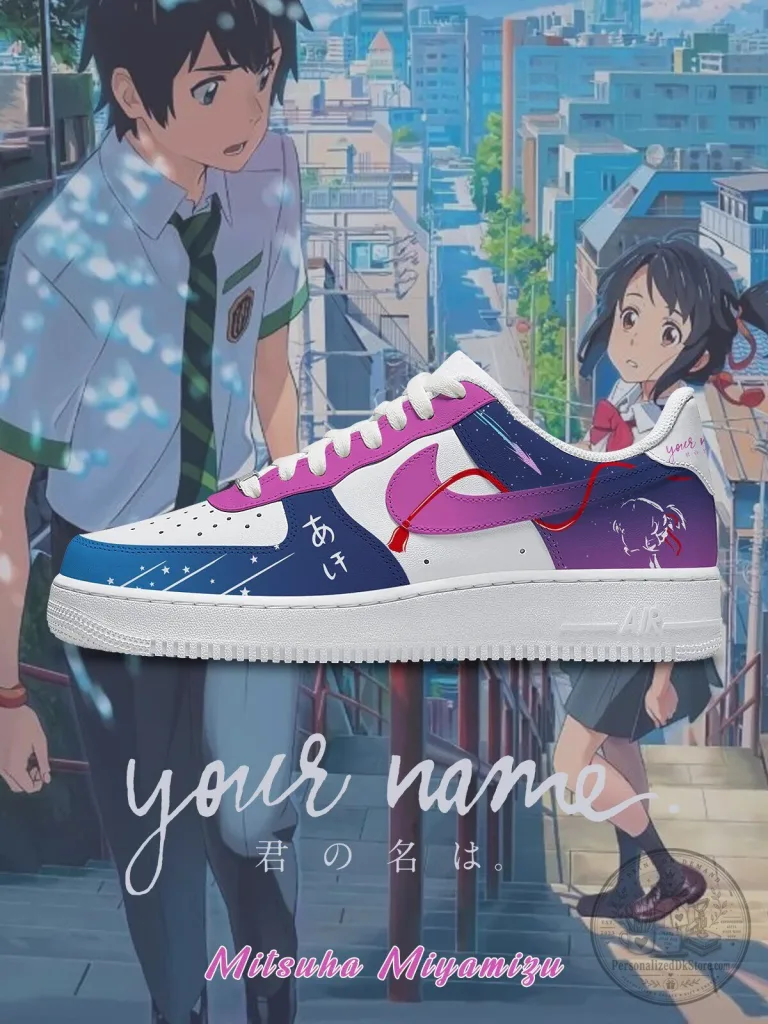 Your Name Kimi no Na wa Anime Inspired Custom Sneakers 14 Your Name Kimi no Na wa Anime Inspired Custom Sneakers