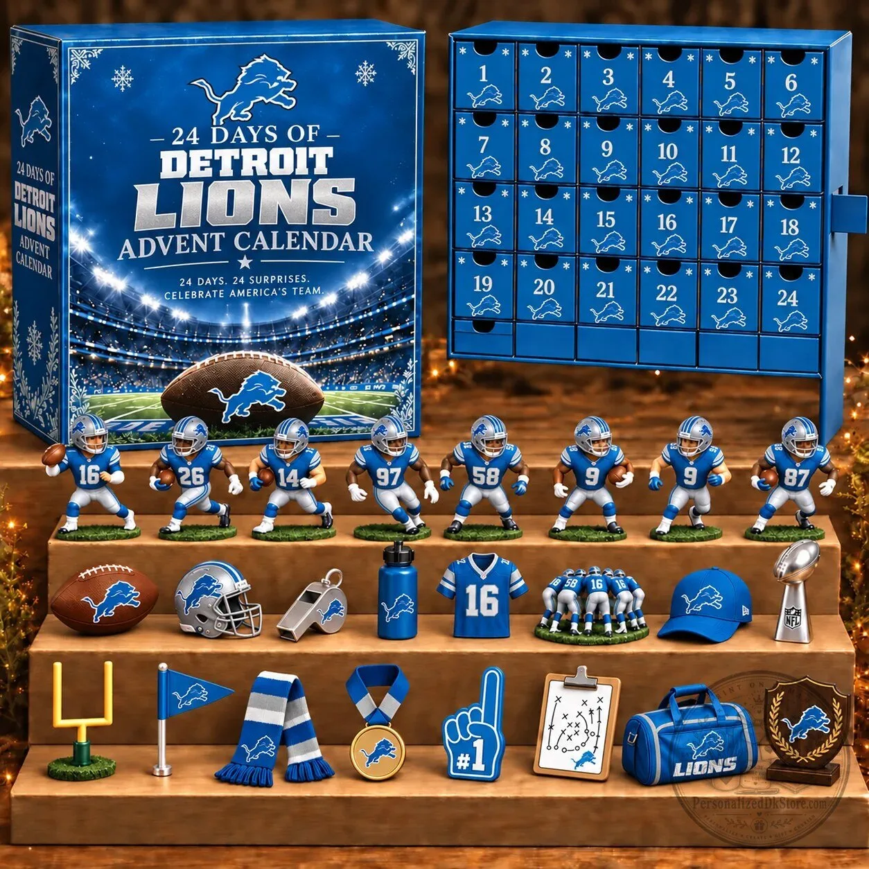 Detroit Lions 24 Days of Football Advent Calendar Blind Box 2 Detroit Lions 24 Days of Football Advent Calendar Blind Box